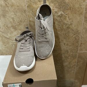 Clarks Nova Spark knit sneakers with crystal accents